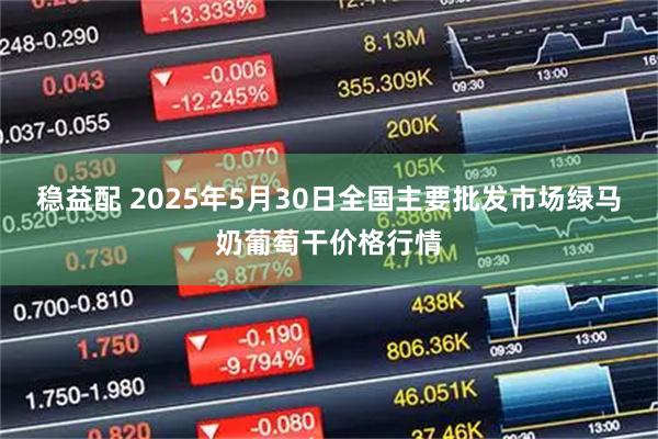 稳益配 2025年5月30日全国主要批发市场绿马奶葡萄干价格行情