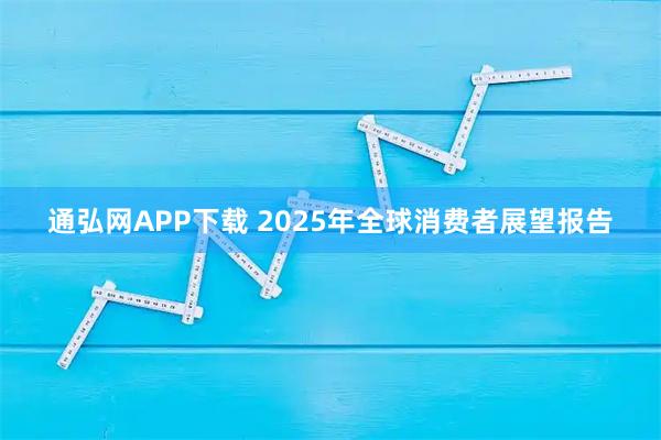 通弘网APP下载 2025年全球消费者展望报告