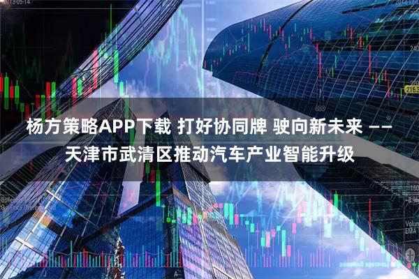 杨方策略APP下载 打好协同牌 驶向新未来 ——天津市武清区推动汽车产业智能升级